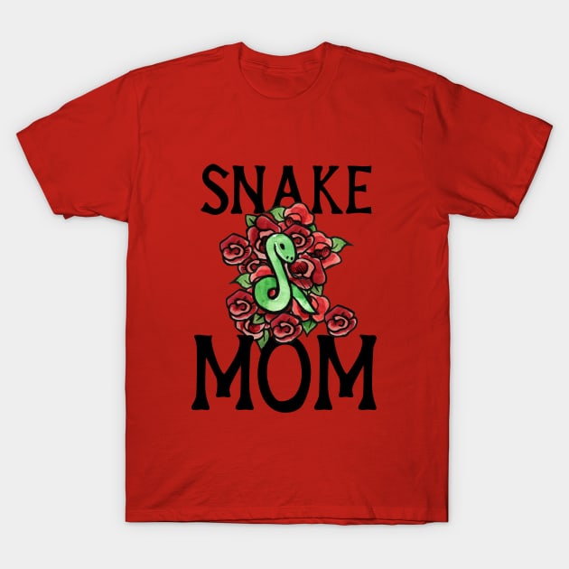 Snake Mom T-Shirt by bubbsnugg